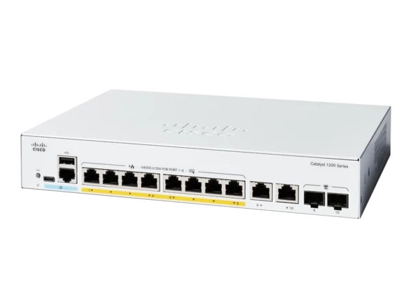 C1200-8P-E-2G Gigabit Switching Hub CISCO Catalyst 8 Port POE + 2 Port Gigab